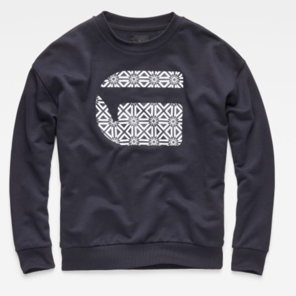 G Star Raw Oluva Oversized Sweater Navy